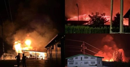 VELIKI POŽAR U BIHAĆU: Gori poznata fabrika, vatrogasci i policija na terenu (VIDEO)