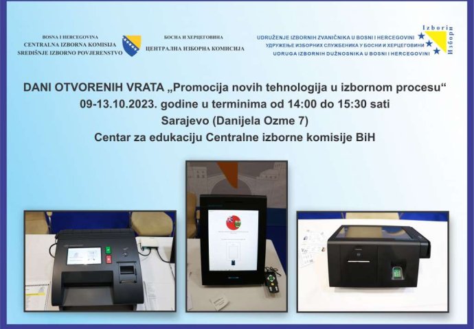 CIK BiH - Predstavljanje mogućnosti uvođenja novih tehnologija u izborni proces