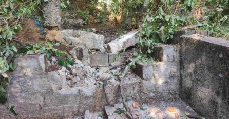 Zemljotres kod Gruda izazvao brojna oštećenja, stijena se urušila pred samu kuću, potres uzrokovao i prekid nastave (FOTO)