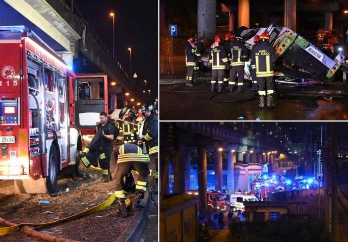 "MNOGO JE MRTVIH" Jezive prve riječi vatrogasca koji je stigao na mjesto nesreće kod Venecije! MEĐU NASTRADALIMA I UKRAJINCI (VIDEO)