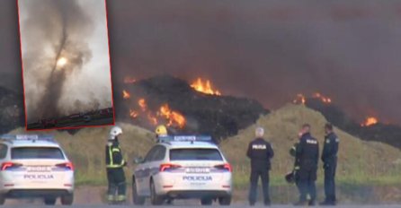 JEZIVA SCENA NAKON APOKALIPSE U OSIJEKU! Crni vrtlog pruža se do neba, prekrio sunce, a vatrogasci ostali u šoku onim što su vidjeli (VIDEO)