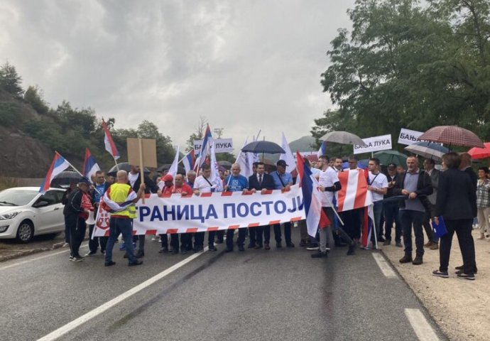 NOVI PETAK, NOVI PROTEST:  Dodikove pristalice na međuentitetskoj liniji