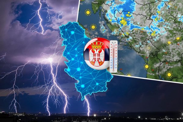 POGLEDAJTE KAKO ĆE NEVRIJEME PARALISATI SRBIJU IZ SATA U SAT: Cijela zemlja u OLUJNOJ ZONI, nepogode iz regiona tutnje ka njima (FOTO)