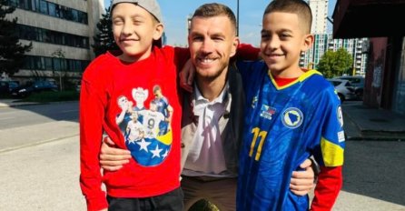 Veliki Edin Džeko ispunio želju dječaka iz Tuzle pred put na operaciju