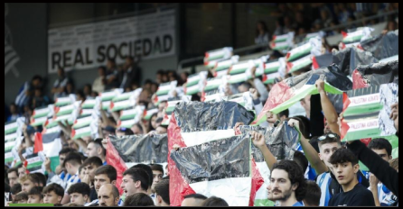 "IZRAEL, DRŽAVA UBICA!" Nevjerovatne scene na stadionu: Navijači u Španiji pružili podršku Palestini