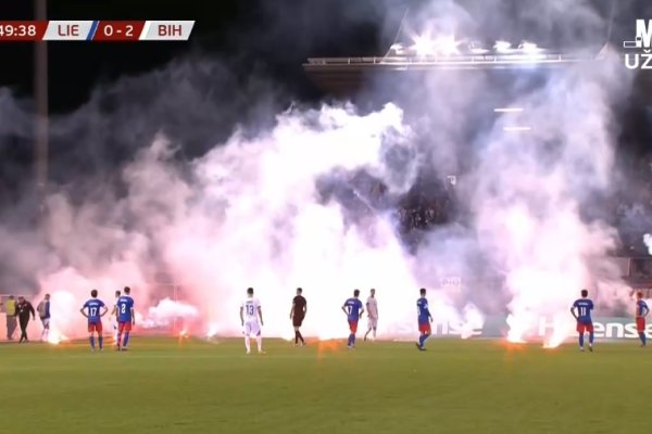 UEFA drakonski kaznila NSBiH zbog navijačkih nereda u Lihtenštajnu i Zenici