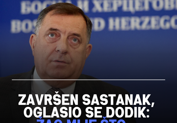 ZAVRŠEN SASTANAK, OGLASIO SE DODIK: Žao mi je što...