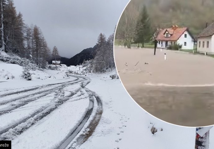 Klizište zatrpalo kuće; Napadao i snijeg: Veliko nevrijeme u Sloveniji, POGLEDAJTE SLIKE (FOTO)