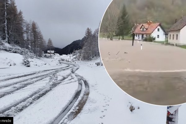 Klizište zatrpalo kuće; Napadao i snijeg: Veliko nevrijeme u Sloveniji, POGLEDAJTE SLIKE (FOTO)