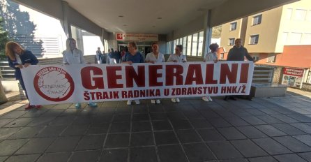 Zdravstveni radnici u HNK stupili u generalni štrajk: Nezadovoljni platom i traže novi kolektivni ugovor