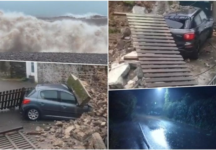 IMA MRTVIH! OLUJA KIRAN PUSTOŠI EVROPU: Talasi od 20 metara, snimljen mogući tornado (VIDEO, FOTO)