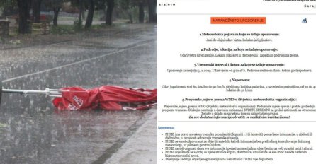 NA SNAZI NARANDŽASTO UPOZORENJE: Orkanski udari vjetra do 100 kilometara na sat,  evo kakvo nas vrijeme očekuje u narednim danima 