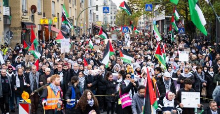PROTEST U BERLINU U ZNAK PODRŠKE PALESTINI: Traže da se prekinu izraelska okupacija i genocid