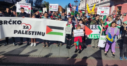 PORUKA MIRA: U Brčkom više od hiljadu građana na skupu podrške Palestini
