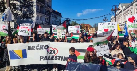 U Brčkom više od hiljadu građana na skup podrške Palestini