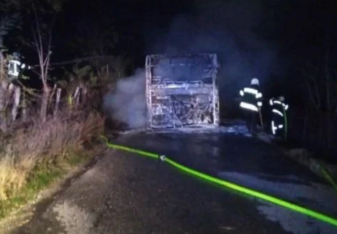 DRAMA NA STAJALIŠTU U BIH: Vatra progutala autobus