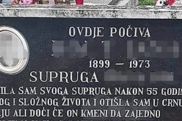 Pokojnica je mužu ostavila PORUKU NA SPOMENIKU, a tri godine kasnije STIGAO JE I ODGOVOR: NEVJERICA