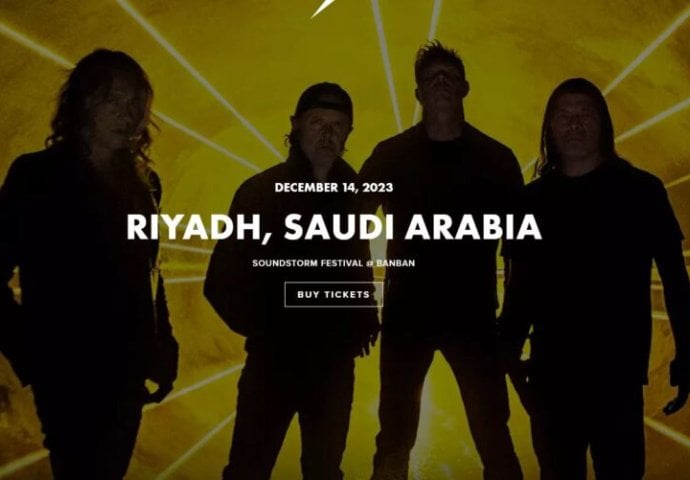 Metallica najavila historijski koncert u Saudijskoj Arabiji