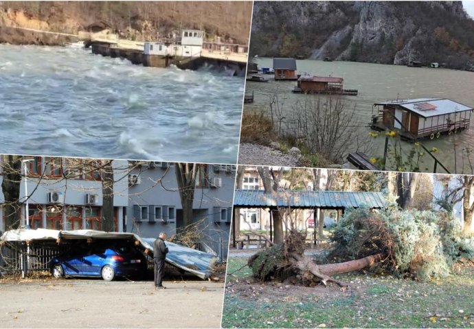 VJETAR NOSIO SPLAVOVE, ČUPAO STABLA I "SKIDAO" KROVOVE Olujni udari napravili haos širom Srbije: Dramatični prizori (VIDEO/FOTO)