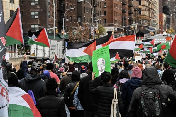 New York: Protest ispred američke misije pri UN-u zbog veta na rezoluciju prekidu vatre u Gazi