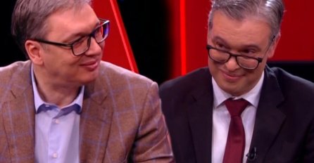 VUČIĆ STIGAO U AMIG SHOW: Evo šta je donio svom dvojniku - ŠOK ZBOG POKLONA IZ DŽEPA