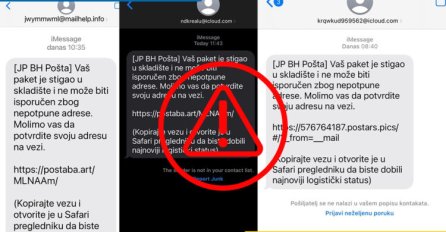 Hitno upozorenje BH Pošte: Ne nasjedajte na lažne SMS poruke