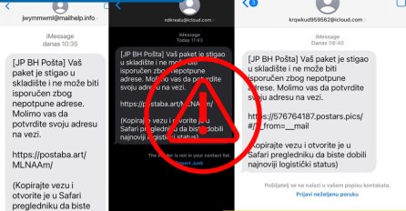 BH Pošta upozorava korisnike: Ne nasjedajte na lažne SMS poruke o prispijeću paketa