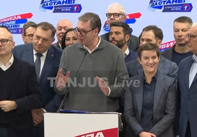 Vučić proglasio pobjedu: Imamo ubjedljivo najviše glasova