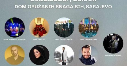KONCERT DUHOVNE MUZIKE I SEVDALINKE U SARAJEVU: Novac će biti doniran Palestini