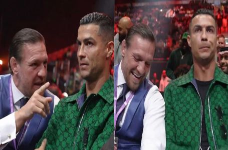 NAJRADIJE BI U ZEMLJU PROPAO: Pogledajte reakciju Ronalda nakon što mu je McGregor postavio...