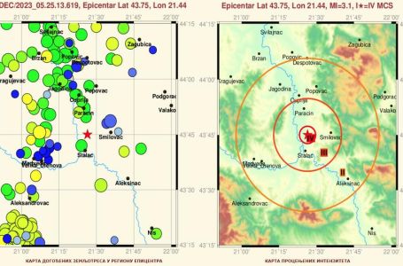 JAČI ZEMLJOTRES RANIM JUTROM POGODIO SRBIJU: Izmjereno 3,1 u ovom gradu! Serija potresa i u...