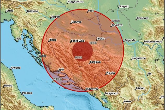 EMSC OBJAVIO PRVE INFORMACIJE: Evo gdje je bio epicentar zemljotresa