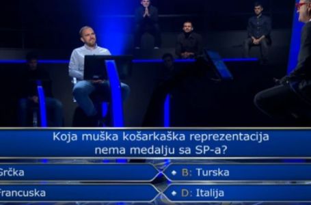DA LI BISTE VI ZNALI: Zbog sportskog pitanja odustao na 125 hiljada kuna