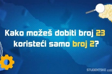 MATEMATIČKA MOZGALICA: Kako možemo dobiti broj 32 koristeći samo broj 2?