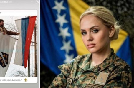 “Mega skandalčina” – Potporučnica OS BiH “zapalila” medije iz RS i Srbije zbog zastave sa ljiljanima
