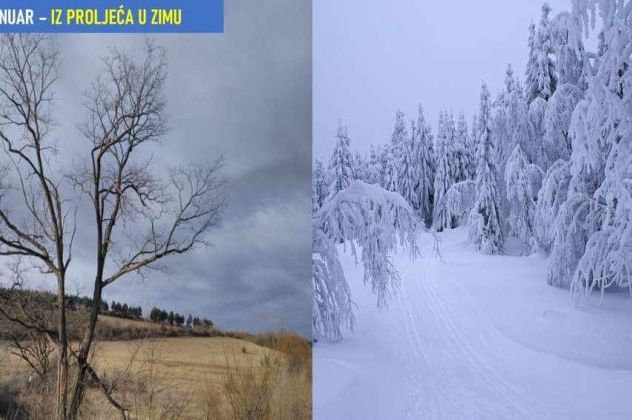 IZ PROLJEĆA U ZIMU: Temperature do 20 stepeni, a onda zimske jakne i snijeg