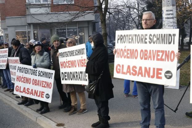 Najavljeni protesti za 3. februar ukoliko Schmidt ne nametne tehničke izmjene Izbornog zakona