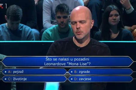 Ni takmičar ni publika u "Milijunašu" nisu tačno odgovorili na pitanje: ŠTA SE NALAZI IZA MONA LISE?