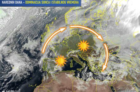 Početak februara donosi vrijeme nalik proljeću, ali sredinom mjeseca stiže hladna fronta sa snijegom