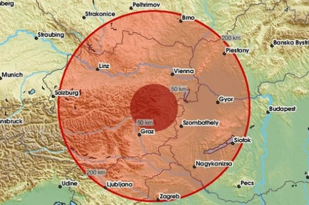 Usred noći u Austriji potres od 4.5