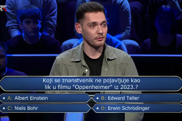 Filip u Milijunašu pao na pitanju o najpopularnijem filmu iz 2023: ZNATE LI TAČAN ODGOVOR