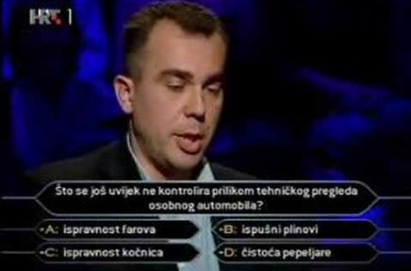 Kako je takmičar u milijunašu pao na prvom i najlakšem pitanju: DA LI BISTE VI ZNALI ODGOVOR?