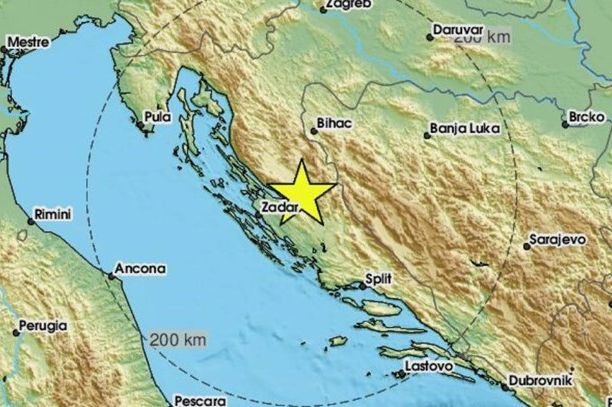 Zemljotres magnitude 3.3 u Dalmaciji