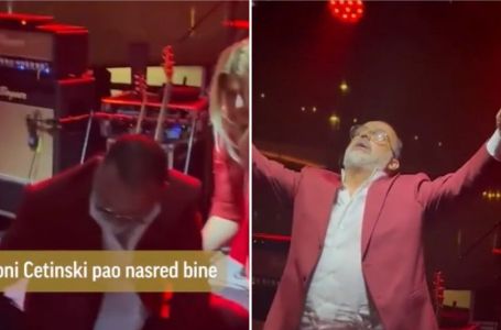 BIO U PIJANOM STANJU? Tony Cetinski pao na glavu tokom nastupa u Beogradu (VIDEO)