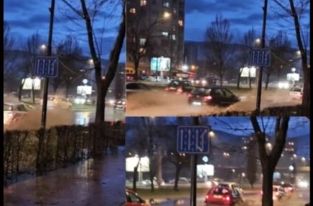 Kiša stvorila probleme i u Sarajevu: Dijelovi glavne gradske saobraćajnice pod vodom