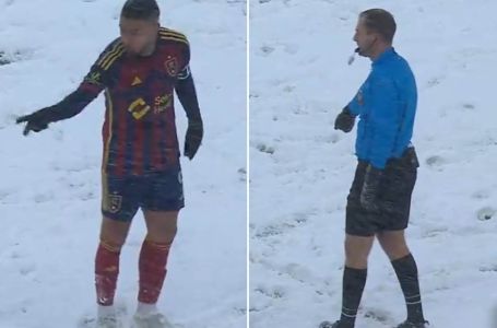 TEREN SE NE VIDI, SUDIJA MORAO DA CRTA LINIJE U SNIJEGU: Igrač nije znao gdje se nalazi