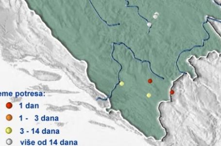 FHMZ: Zemljotres jačine 5,4 stepeni imao epicentar kod Plužina