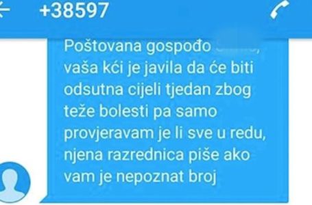 Mama je primila poruku razrednice zbog kćerkinih izostanaka iz škole: Njezin odgovor je TEŠKI HIT