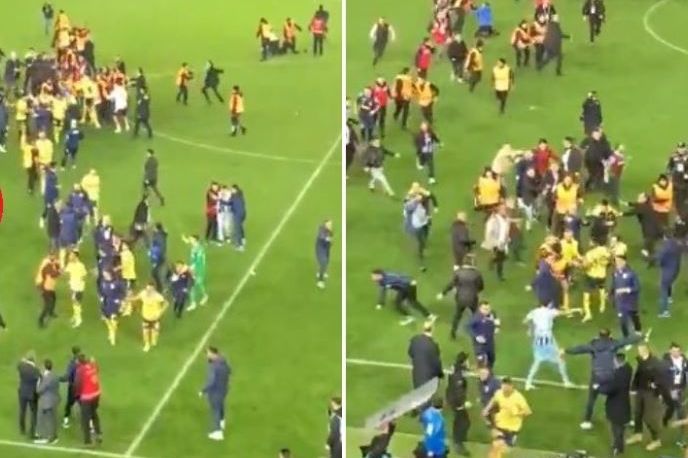 Snimljena reakcija Džeke nakon što je počeo fizički obračun: Uradio je ono što je morao