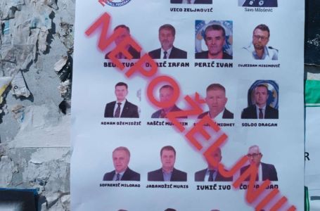 Osvanuli plakati u Zenici: Navijači pokazali šta misle o NSBiH i Zeljkoviću pred meč sa Ukrajinom